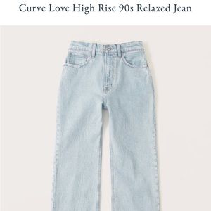 Abercrombie Curve Love 90s Relaxed Jean
